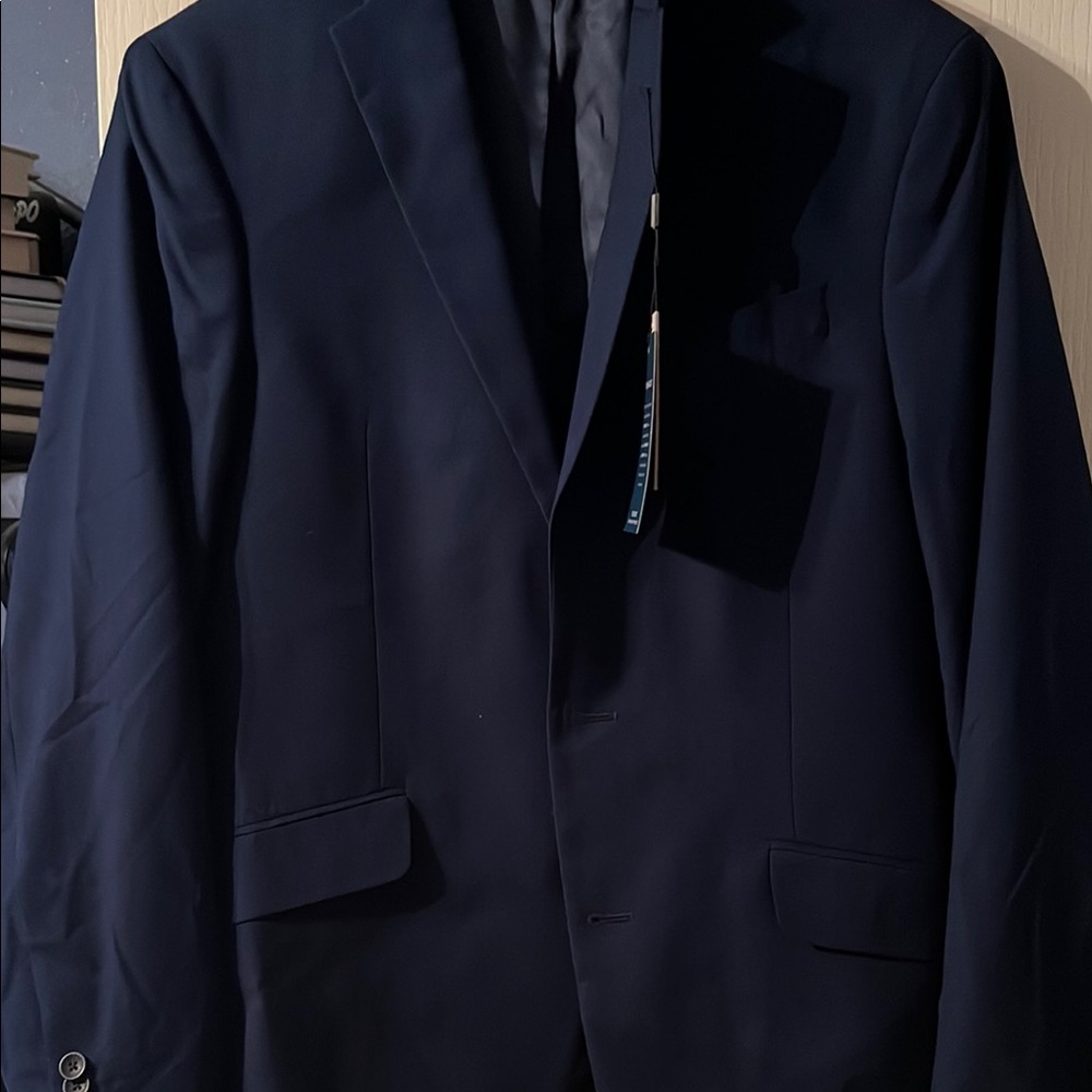 Kenneth Cole Blue Sport Coat Modern Tailoring